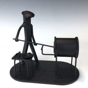 Glassblower w/Glory Hole Railroad Spike
